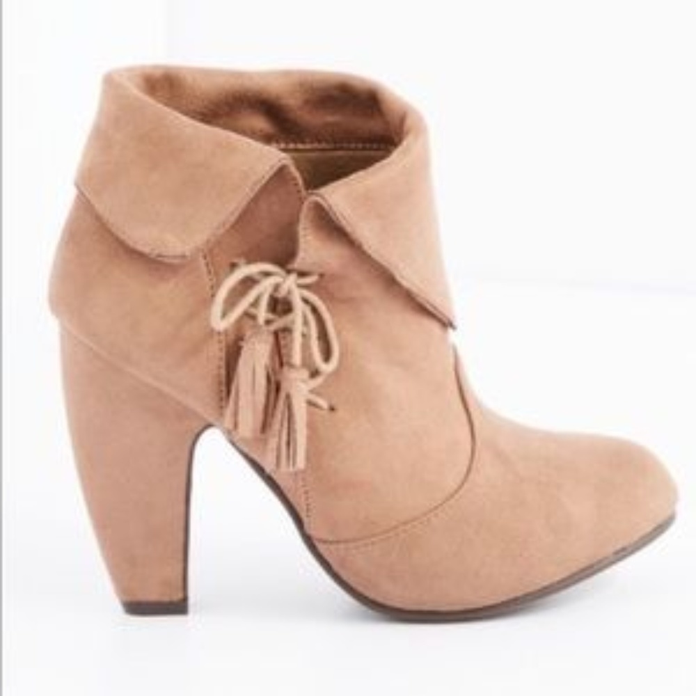 Brown Suede Booties